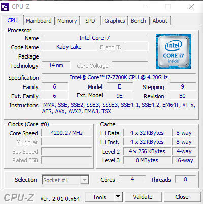 Intel Core i7 7700K