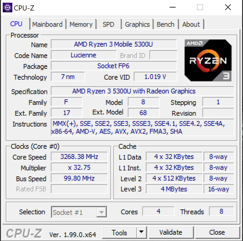 AMD Ryzen 3 5300U